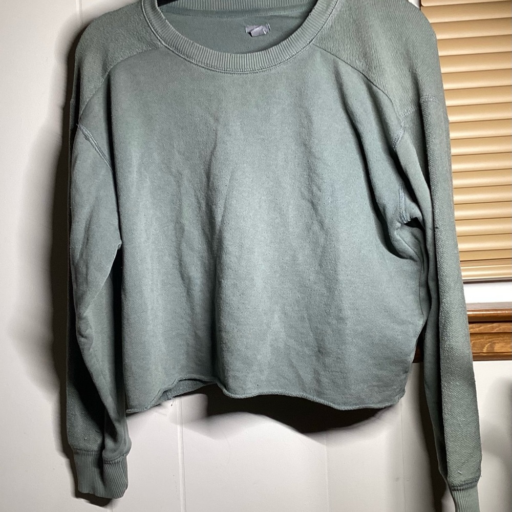 Aerie Sage Green Sweatshirt. Size (S)